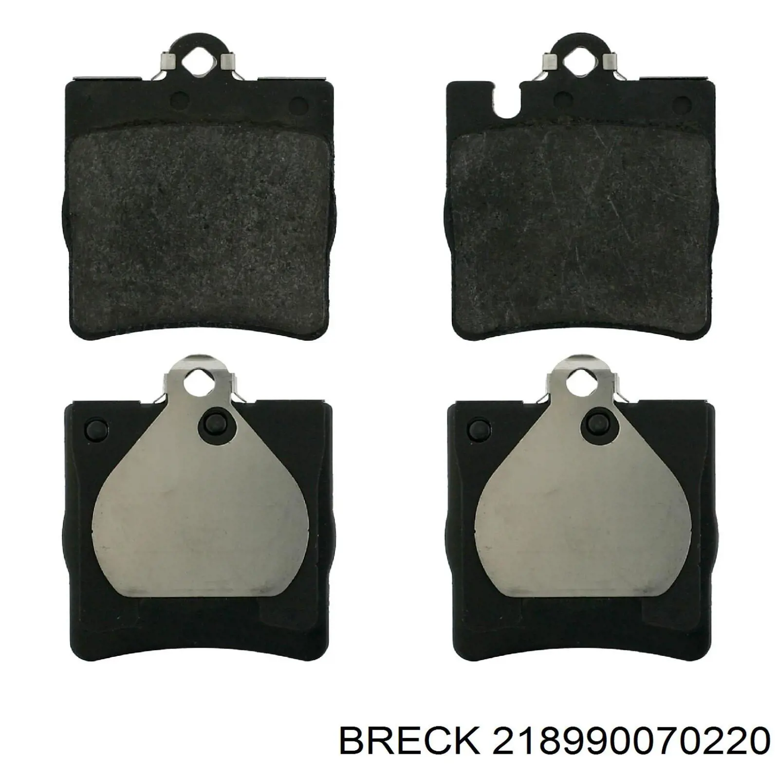 Задні гальмівні колодки 218990070220 Breck