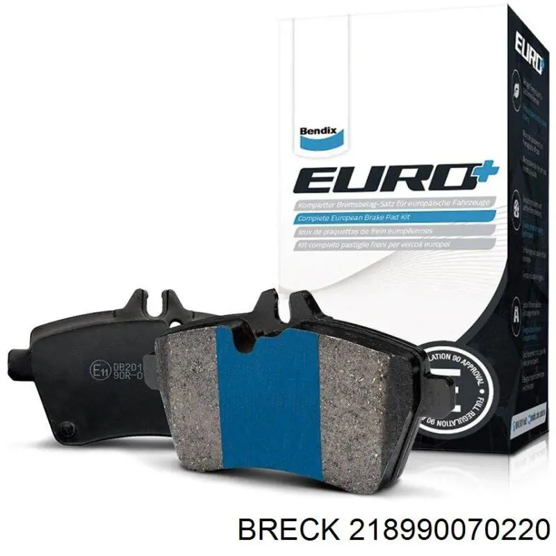 218990070220 Breck Колодки гальмівні задні, дискові