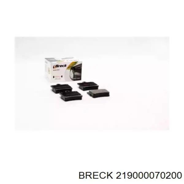 Купити 219000070200 Breck Задні колодки