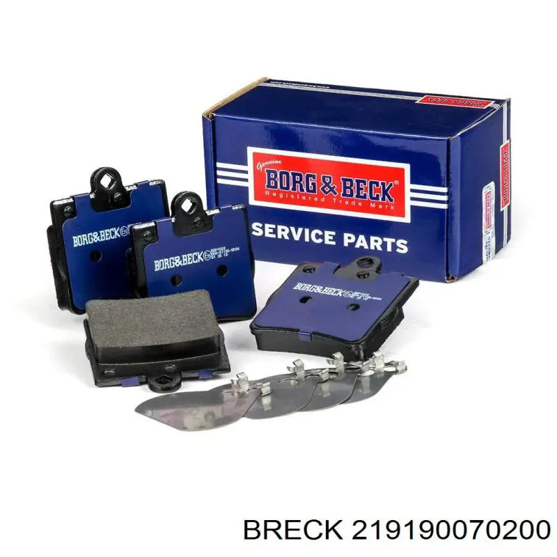 Купити 219190070200 Breck Задні колодки