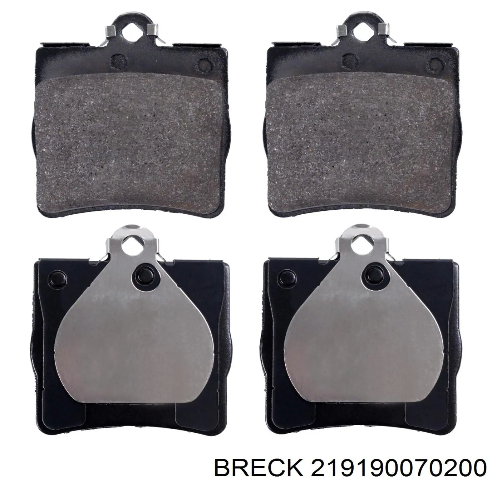 Задні гальмівні колодки 219190070200 Breck
