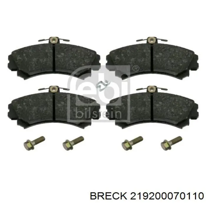 Тормозні колодки Breck 219200070110