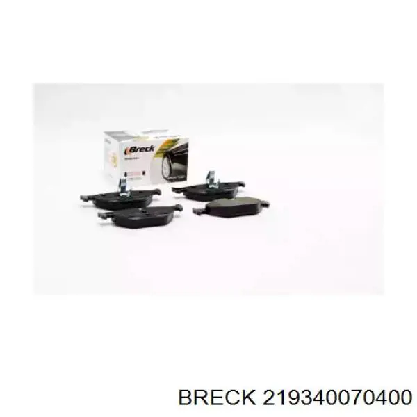 219340070400 Breck колодки гальмові задні, дискові