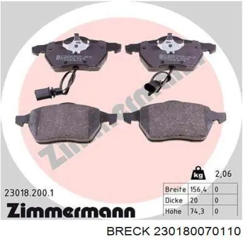 Купити 8DB355025011 HELLA Колодки гальмівні передні, дискові