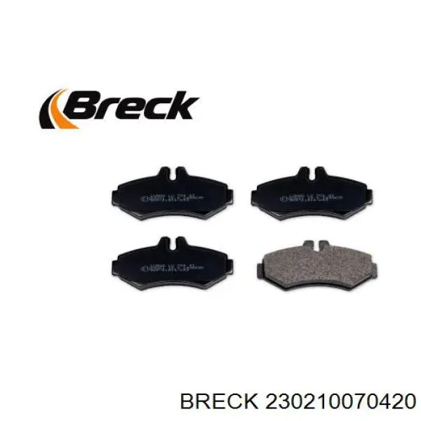 Задні дискові колодки Breck 230210070420