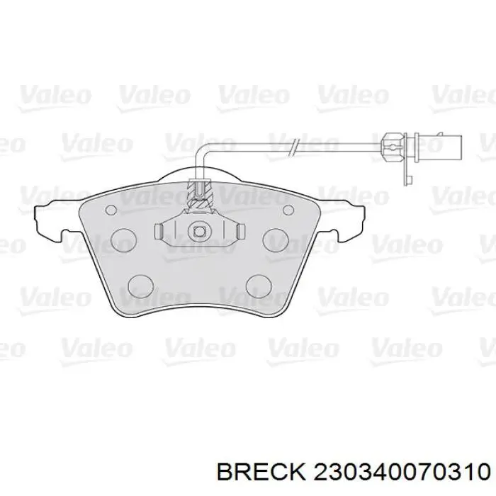 Гальмівні колодки Breck 230340070310 ціна, від 25.65 USD