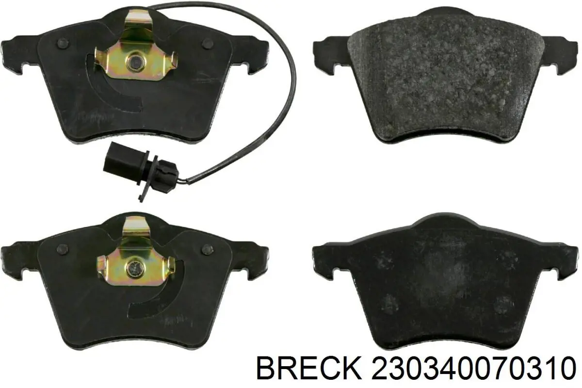 Передні тормозні колодки 230340070310 Breck