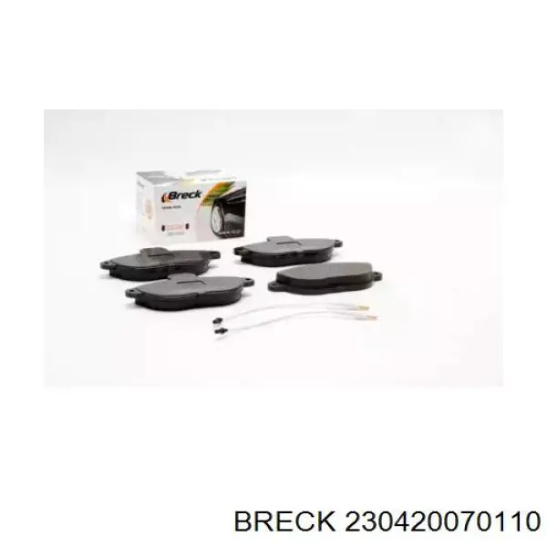 Купити 230420070110 Breck Колодки гальмівні передні, дискові