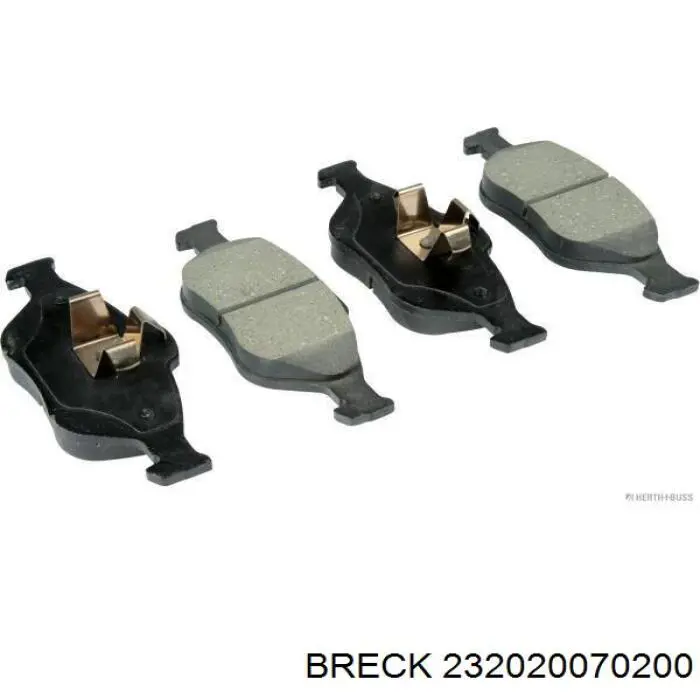 232020070200 Breck Передні гальмівні колодки