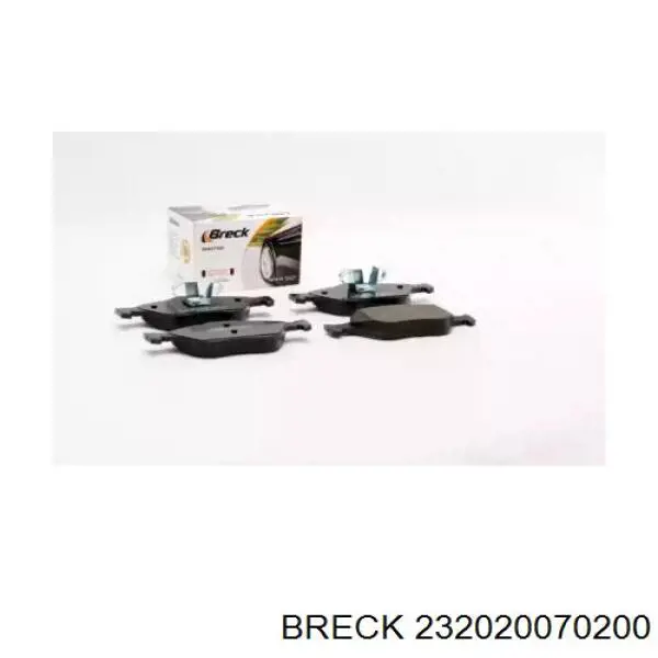 Купити 232020070200 Breck Колодки гальмівні передні, дискові