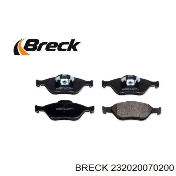 Передні тормозні колодки 232020070200 Breck