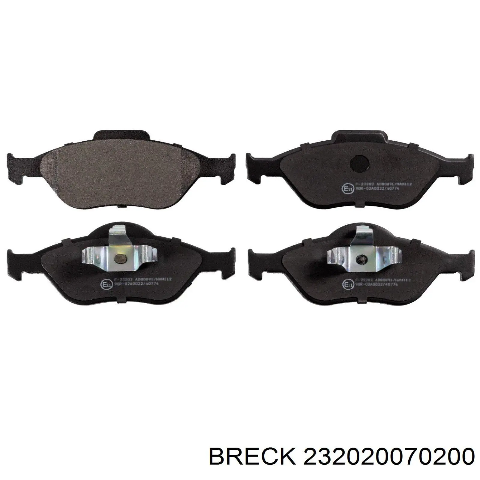 Тормозні колодки Breck 232020070200
