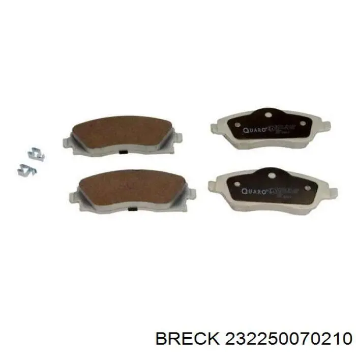 Передні тормозні колодки 232250070210 Breck