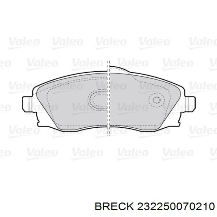 Тормозні колодки Breck 232250070210
