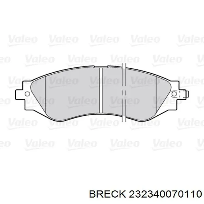 Тормозні колодки Breck 232340070110