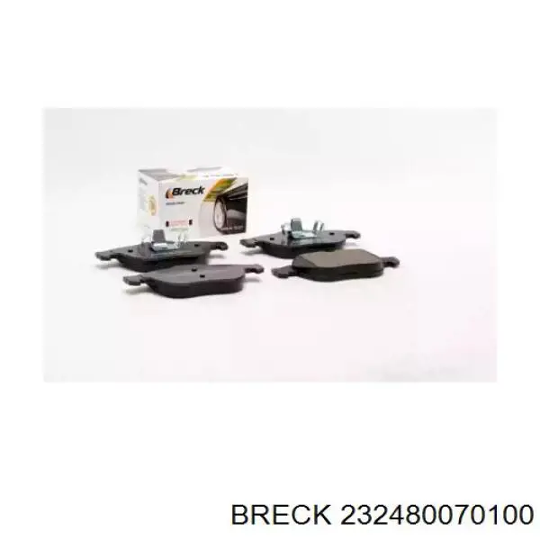 232480070100 Breck колодки гальмівні передні, дискові