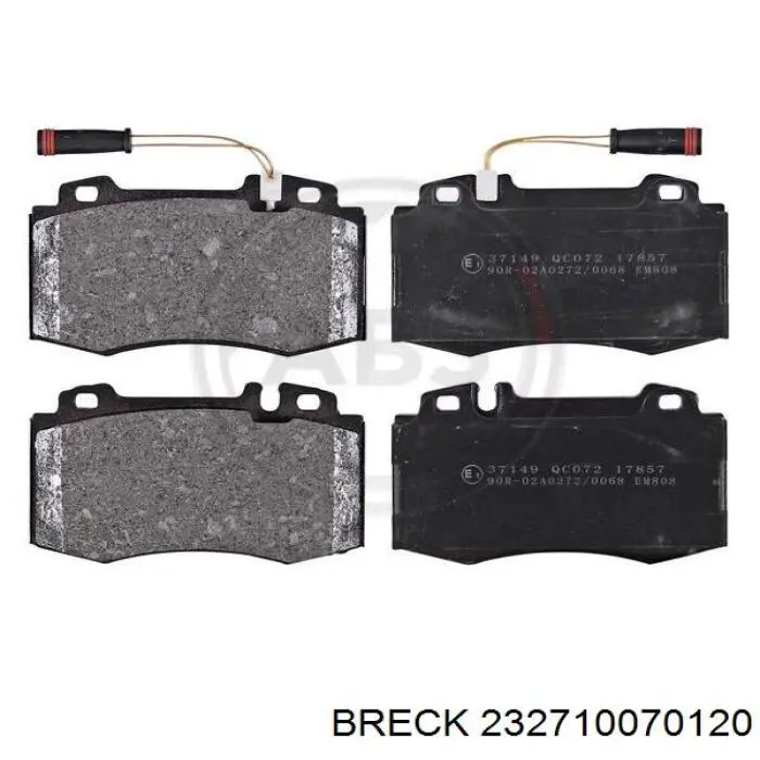 Гальмівні колодки Breck 232710070120 ціна, від 27.31 USD
