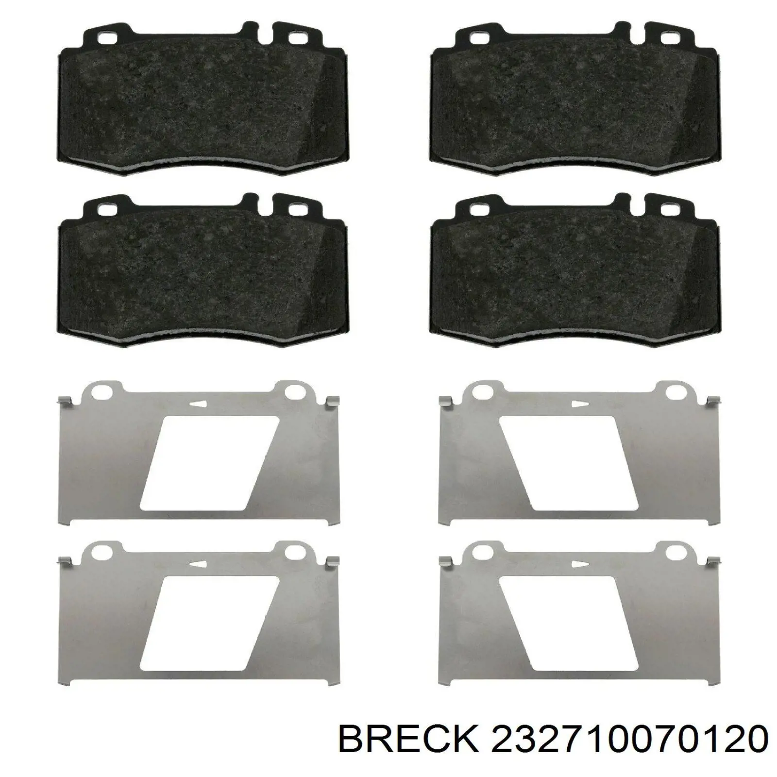 232710070120 Breck Передні гальмівні колодки
