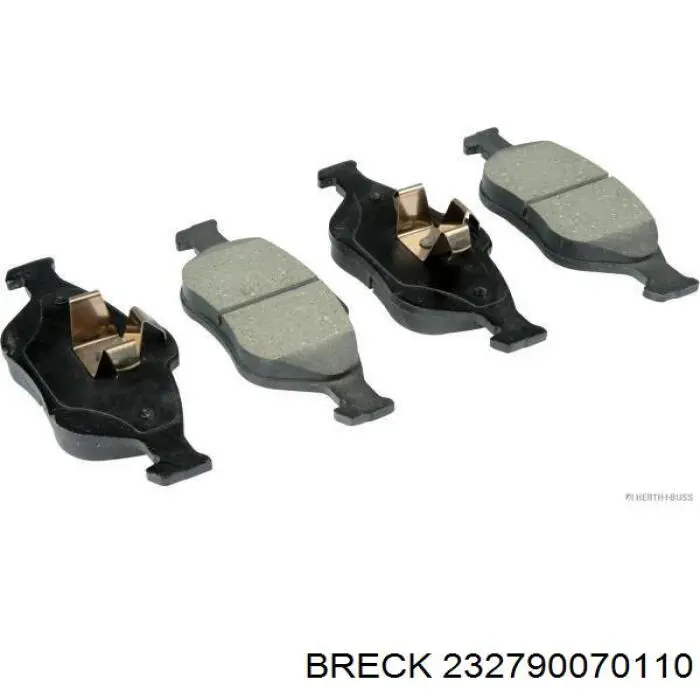 232790070110 Breck Передні гальмівні колодки