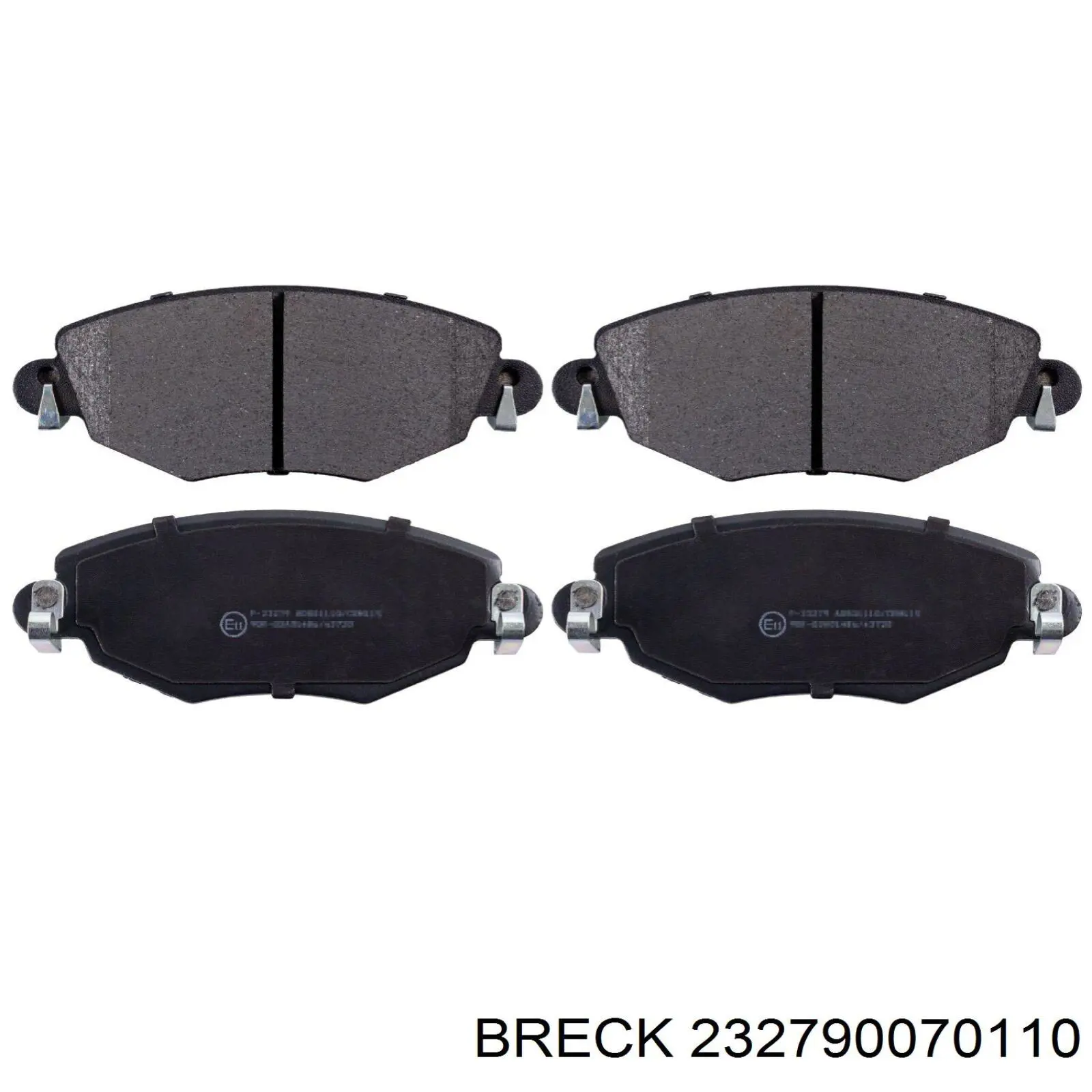 Передні тормозні колодки 232790070110 Breck