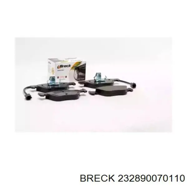 232890070110 Breck колодки гальмівні передні, дискові