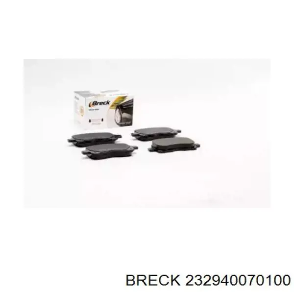232940070100 Breck колодки гальмівні передні, дискові