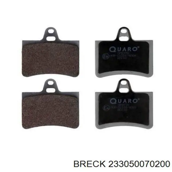 Задні гальмівні колодки Breck 233050070200 ціна, від 18.44 USD