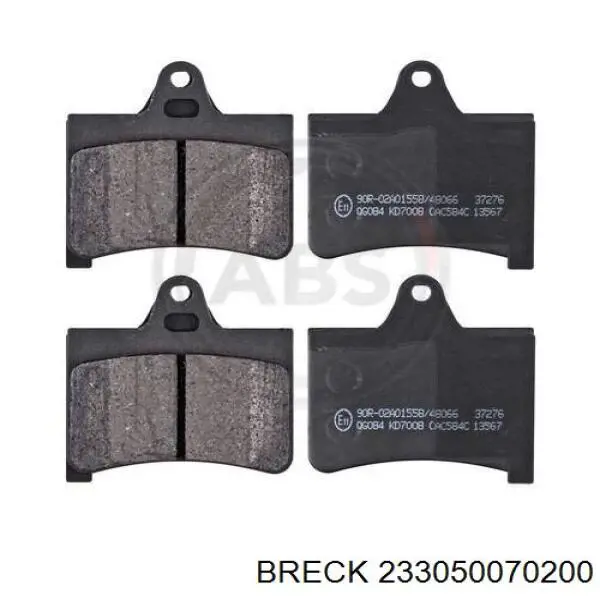 Купити 233050070200 Breck Задні колодки
