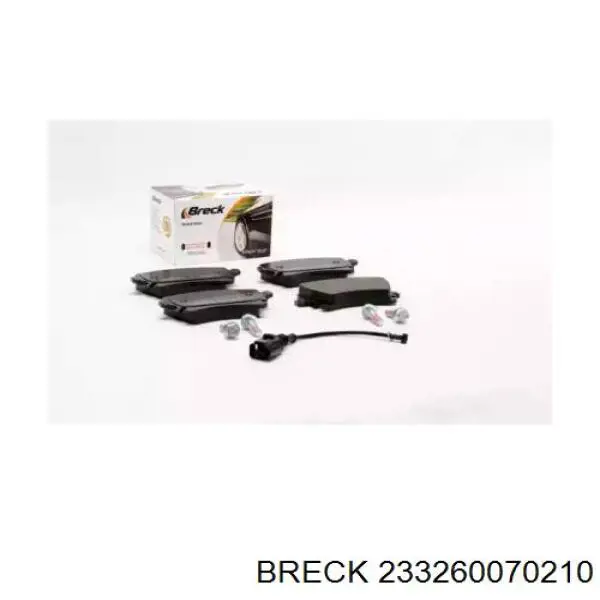 Купити 233260070210 Breck Задні колодки