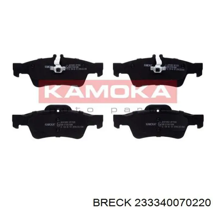 233340070220 Breck Колодки гальмівні задні, дискові