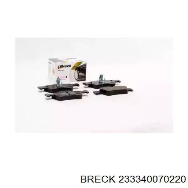 Купити 233340070220 Breck Задні колодки