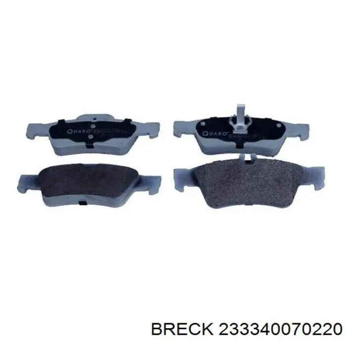 Задні дискові колодки Breck 233340070220