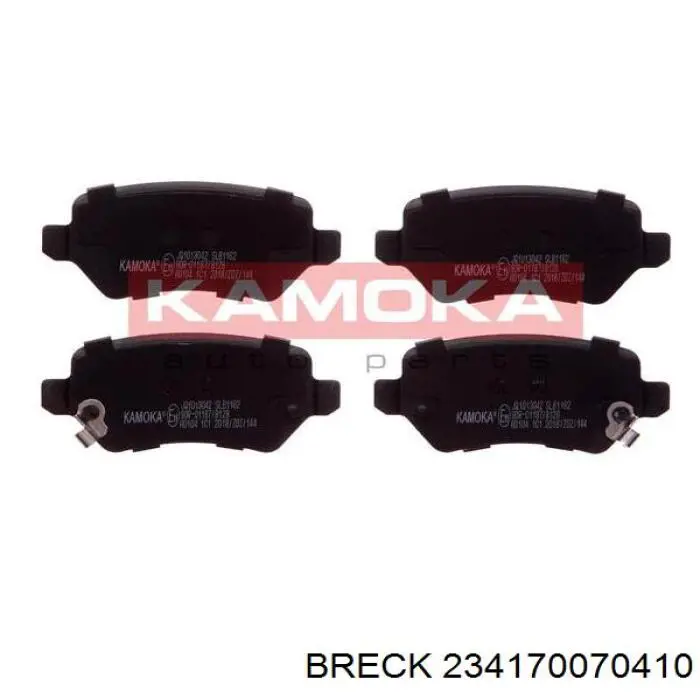 234170070410 Breck Колодки гальмівні задні, дискові