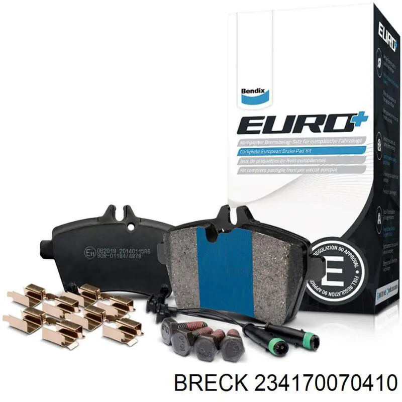 Купити 234170070410 Breck Задні колодки