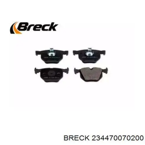 Купити 234470070200 Breck Задні колодки