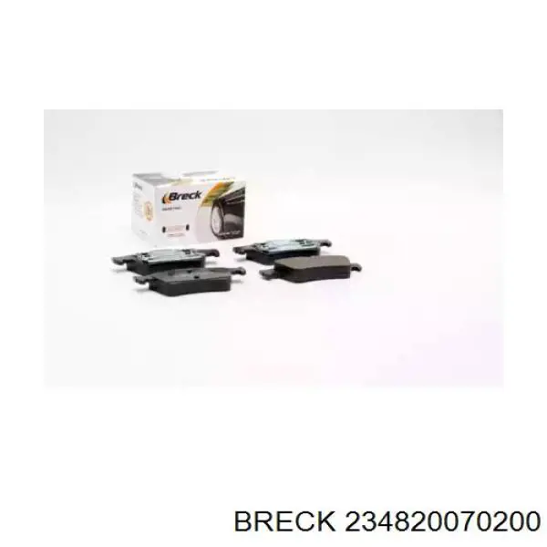 Купити 234820070200 Breck Задні колодки