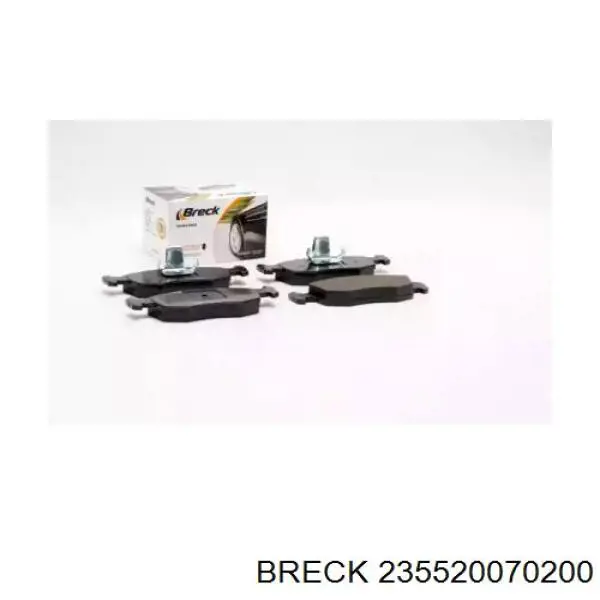 235520070200 Breck колодки гальмівні передні, дискові