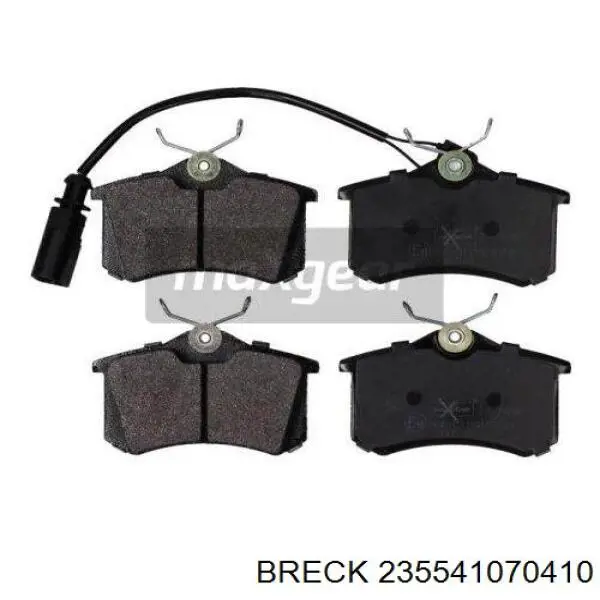 235541070410 Breck Колодки гальмівні задні, дискові