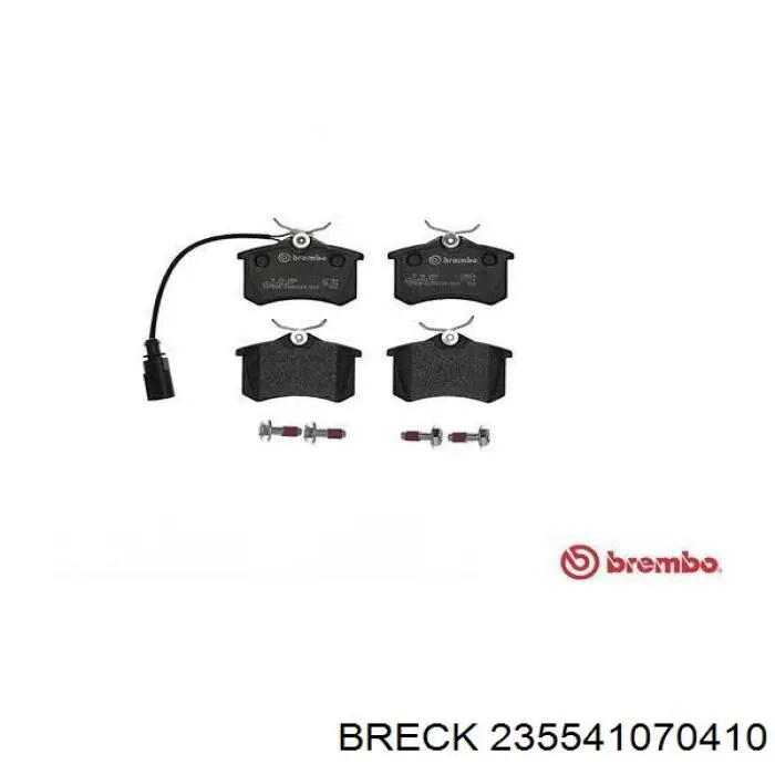Задні гальмівні колодки Breck 235541070410 ціна, від 19.71 USD