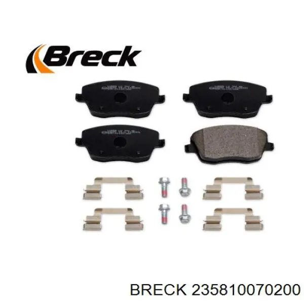 Передні тормозні колодки 235810070200 Breck
