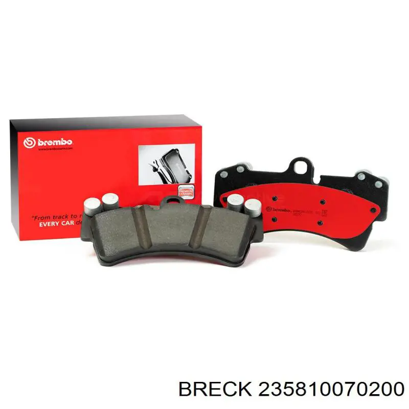 235810070200 Breck Передні гальмівні колодки
