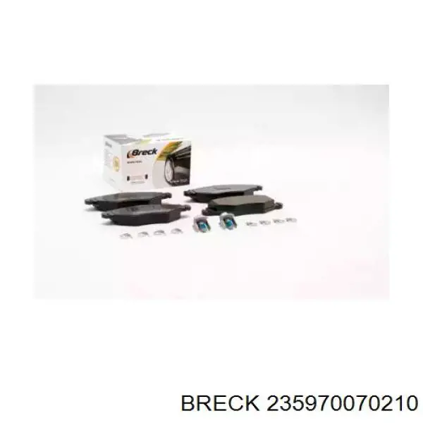 Купити 235970070210 Breck Колодки гальмівні передні, дискові