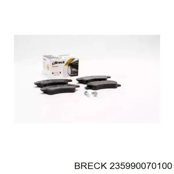 235990070100 Breck колодки гальмівні передні, дискові