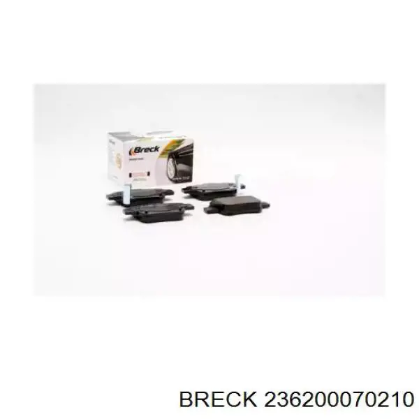 Купити 236200070210 Breck Задні колодки