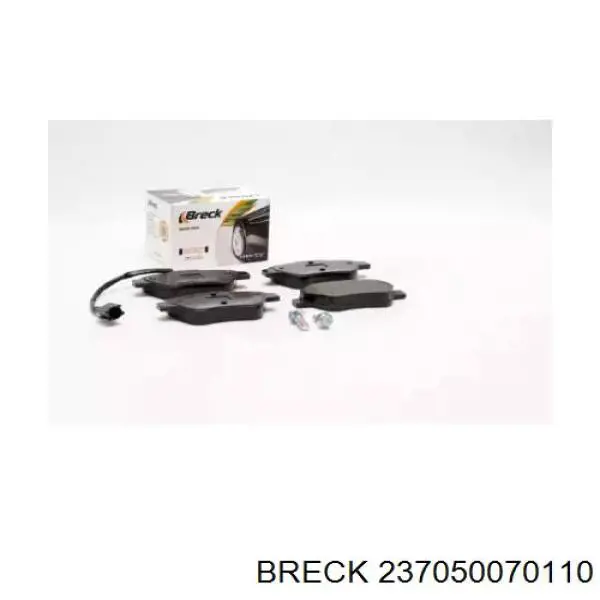 Купити 237050070110 Breck Колодки гальмівні передні, дискові