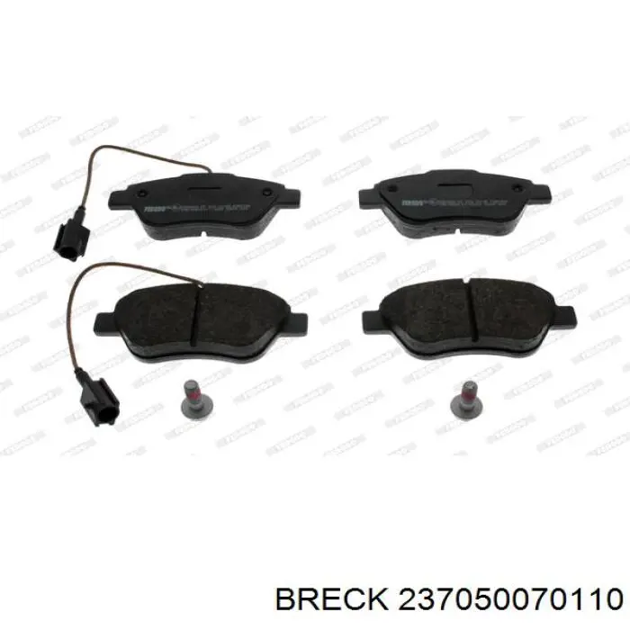 Передні тормозні колодки 237050070110 Breck