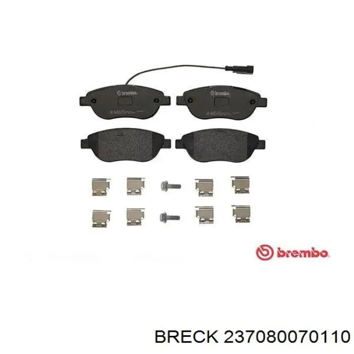 Передні тормозні колодки 237080070110 Breck