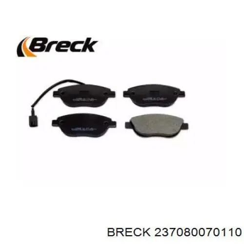 Купити 237080070110 Breck Колодки гальмівні передні, дискові