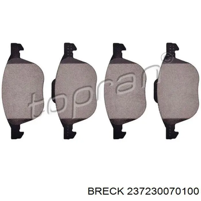 Гальмівні колодки Breck 237230070100 ціна, від 24.41 USD