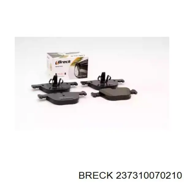 Купити 237310070210 Breck Задні колодки